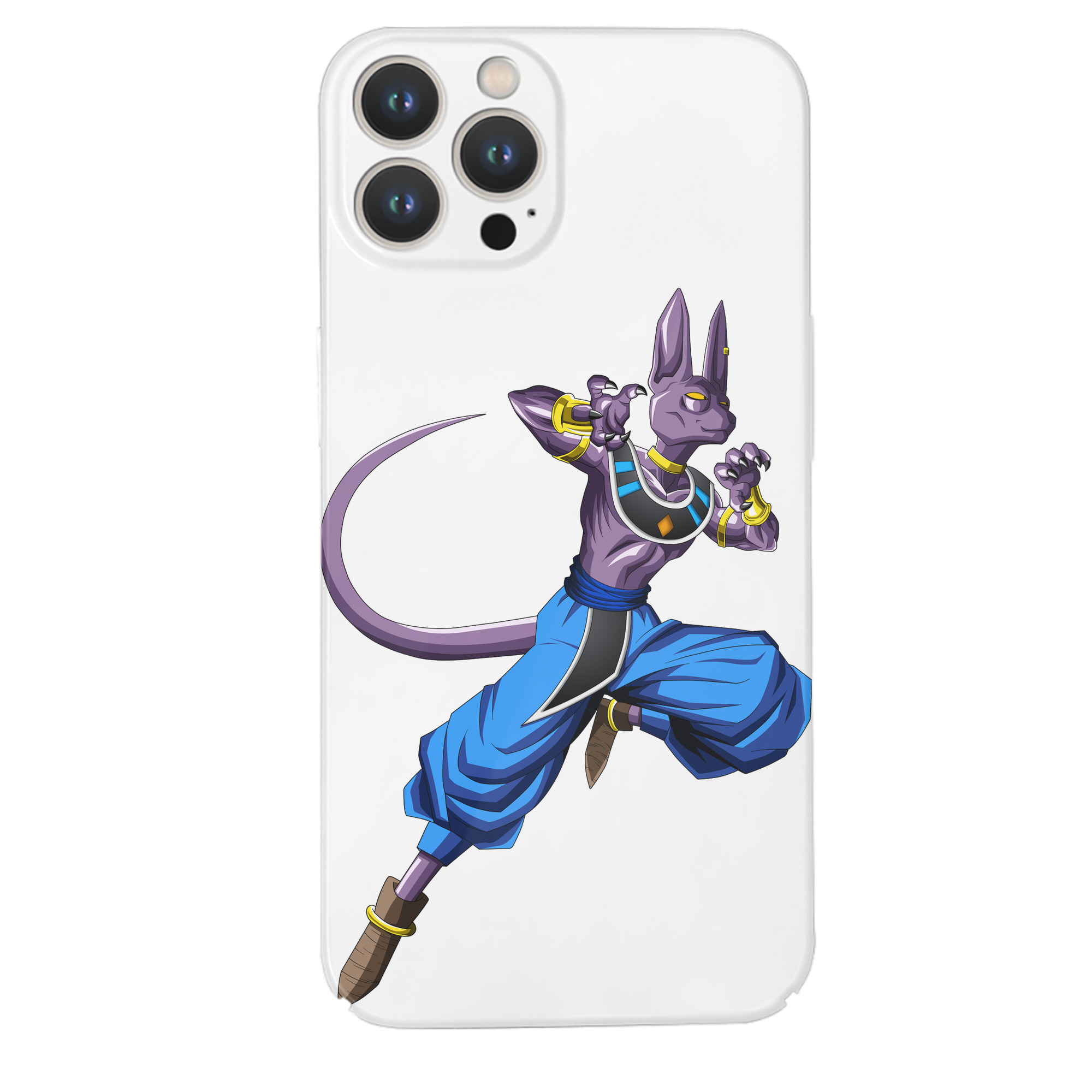 （画像用） ドラゴンボール ビルス 破壊神ビルス DRAGON BALL Beerus Birusu 【iPhone 14シリーズ対応】ハードケース